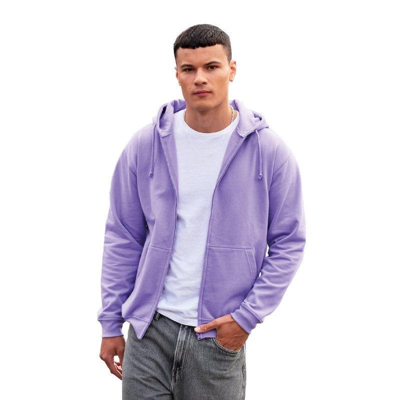 Allgemein - Front -  Klassische Zip-Jacke mit verstecktem Reißverschluss und Stilfaktor.