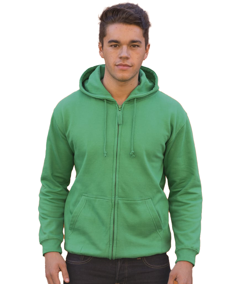 Kelly Green - Front -  Klassische Zip-Jacke mit verstecktem Reißverschluss und Stilfaktor.