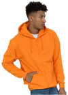 Orange Crush - Front -  Klassische Zip-Jacke mit verstecktem Reißverschluss und Stilfaktor.