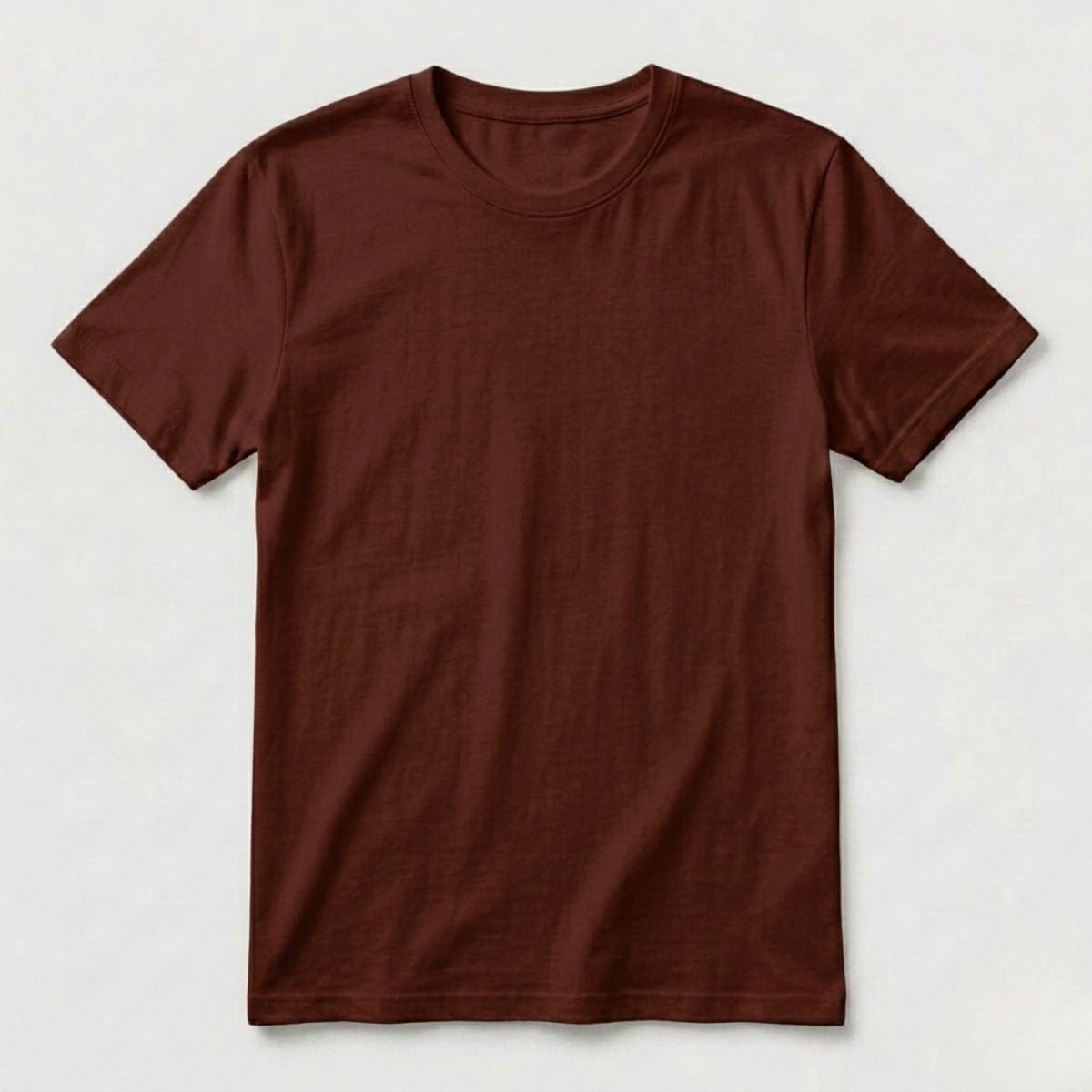 Brown - Front - Zeitloses T-Shirt mit modernem Schnitt und weicher Baumwollqualität.
