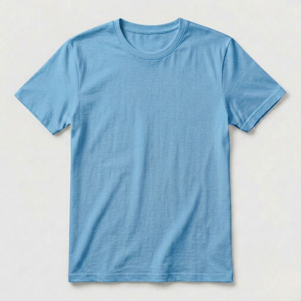 Sky Blue - Front - Zeitloses T-Shirt mit modernem Schnitt und weicher Baumwollqualität.