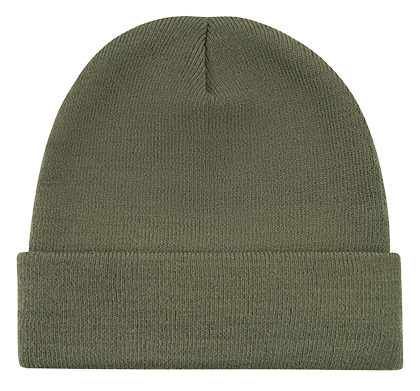 Strickmütze mit Patch