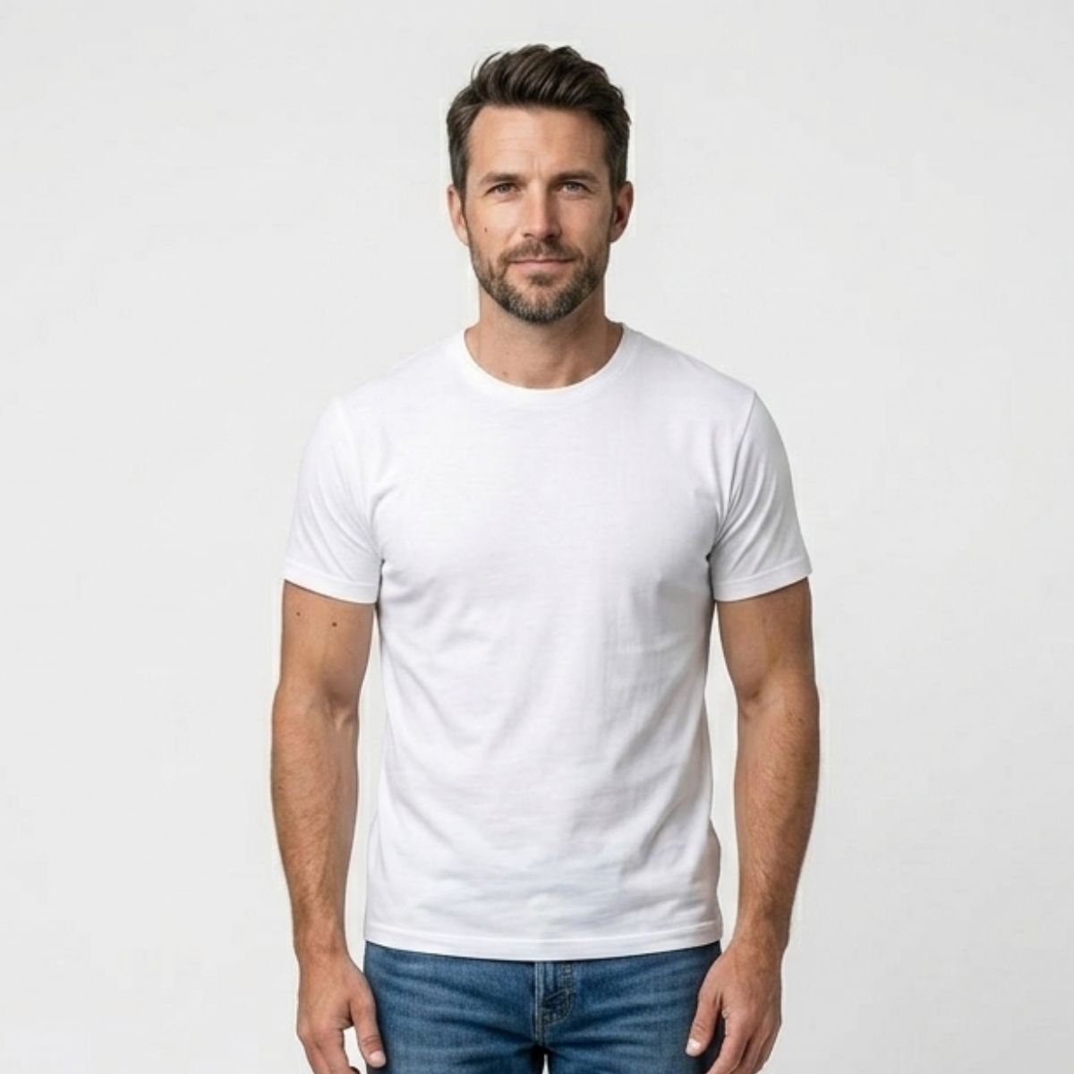 Allgemein - White - Front - Zeitloses T-Shirt mit modernem Schnitt und weicher Baumwollqualität.
