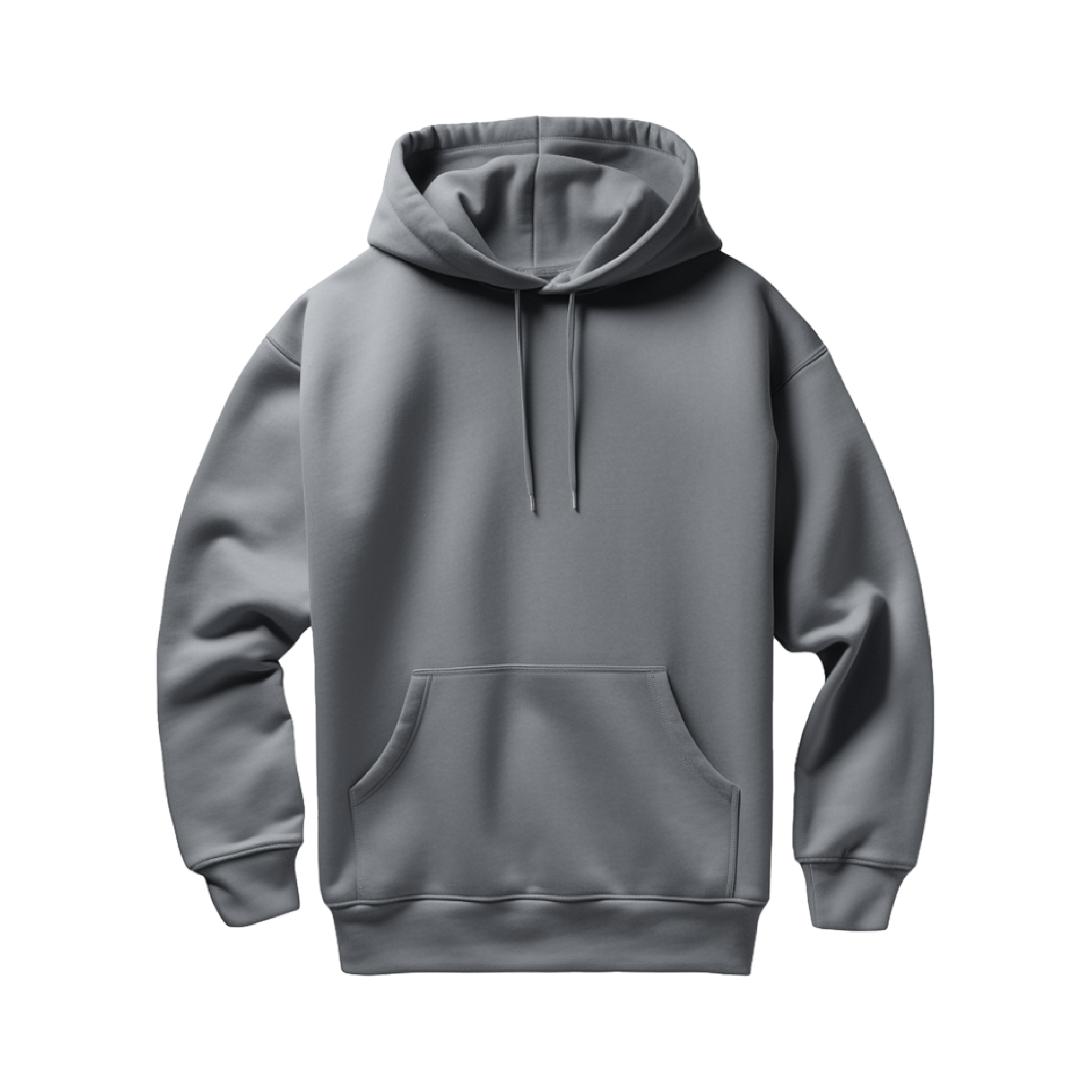 Steel Grey - Front - Vielseitiger Hoodie mit Top-Komfort – ideal für Alltag & Veredelung.