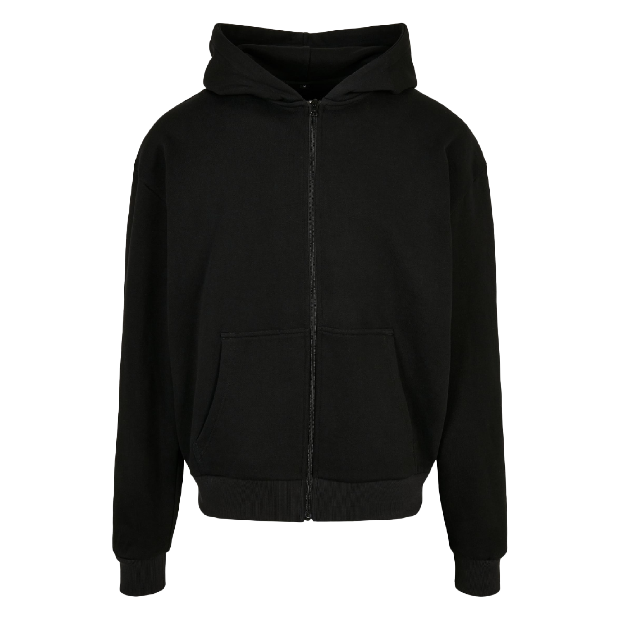 Jet Black - Front -  Klassische Zip-Jacke mit verstecktem Reißverschluss und Stilfaktor.