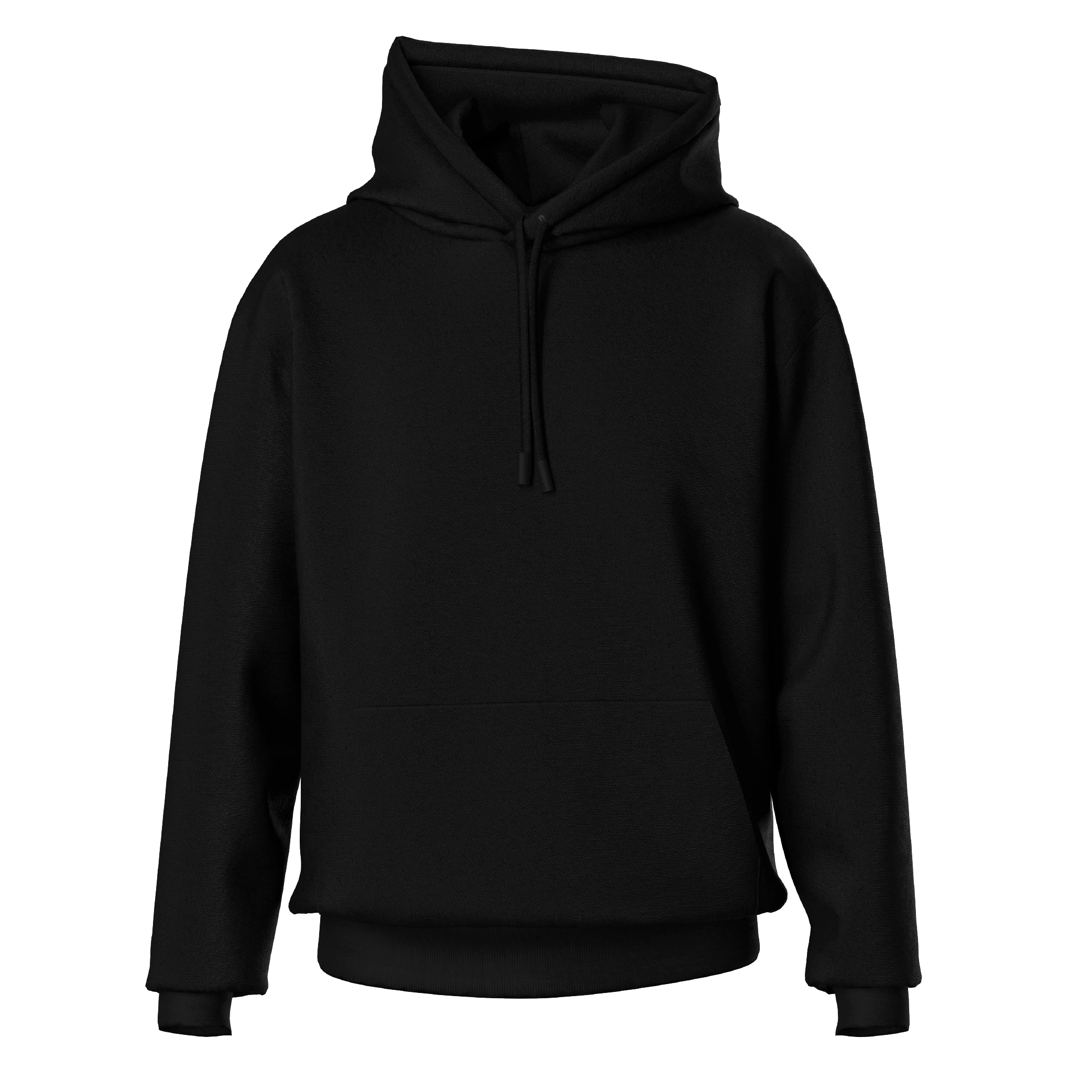 Black - Front - Hochwertiger Bio-Hoodie – angenehm schwer und superweich innen.