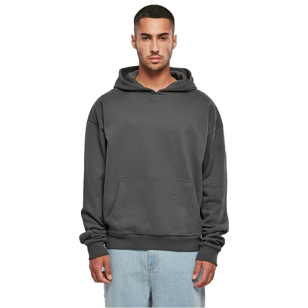 Dark Grey - Front - Lässiger Oversize-Hoodie mit weichem Material und modernem Look.
