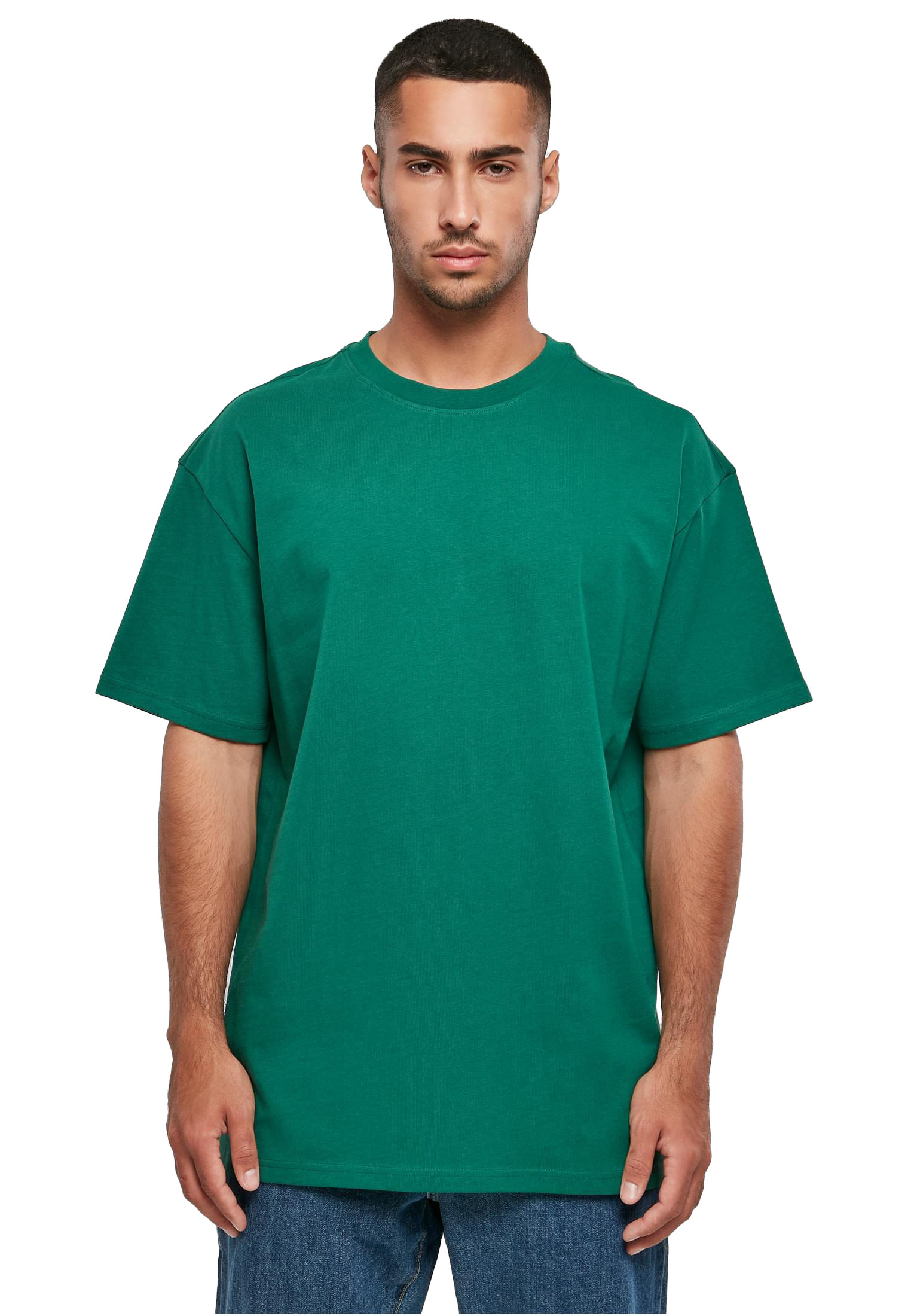 Bottle Green - Front - Oversize-Shirt mit weichem Stoff und lässigem Streetwear-Style