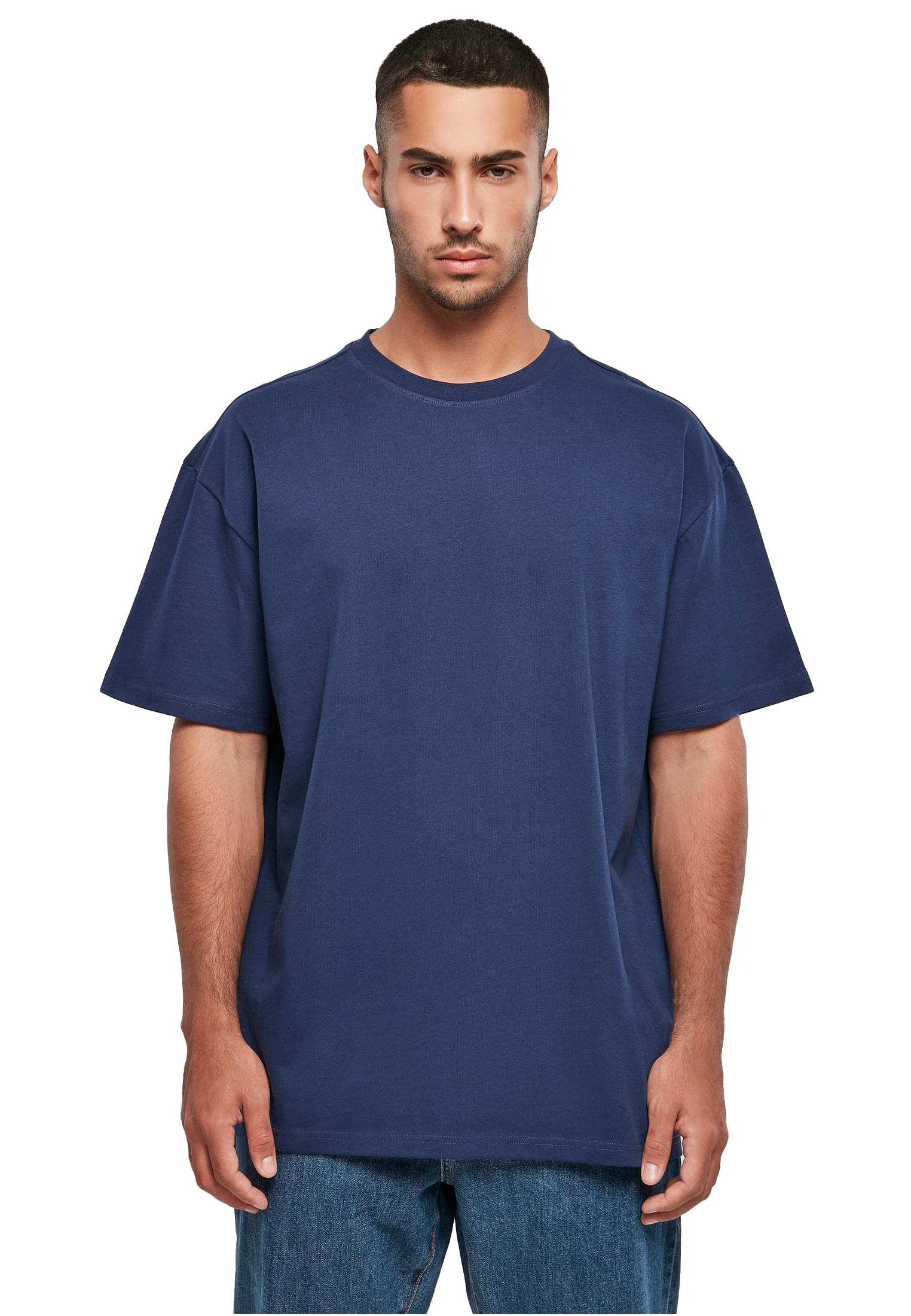 Light Navy - Front - Oversize-Shirt mit weichem Stoff und lässigem Streetwear-Style