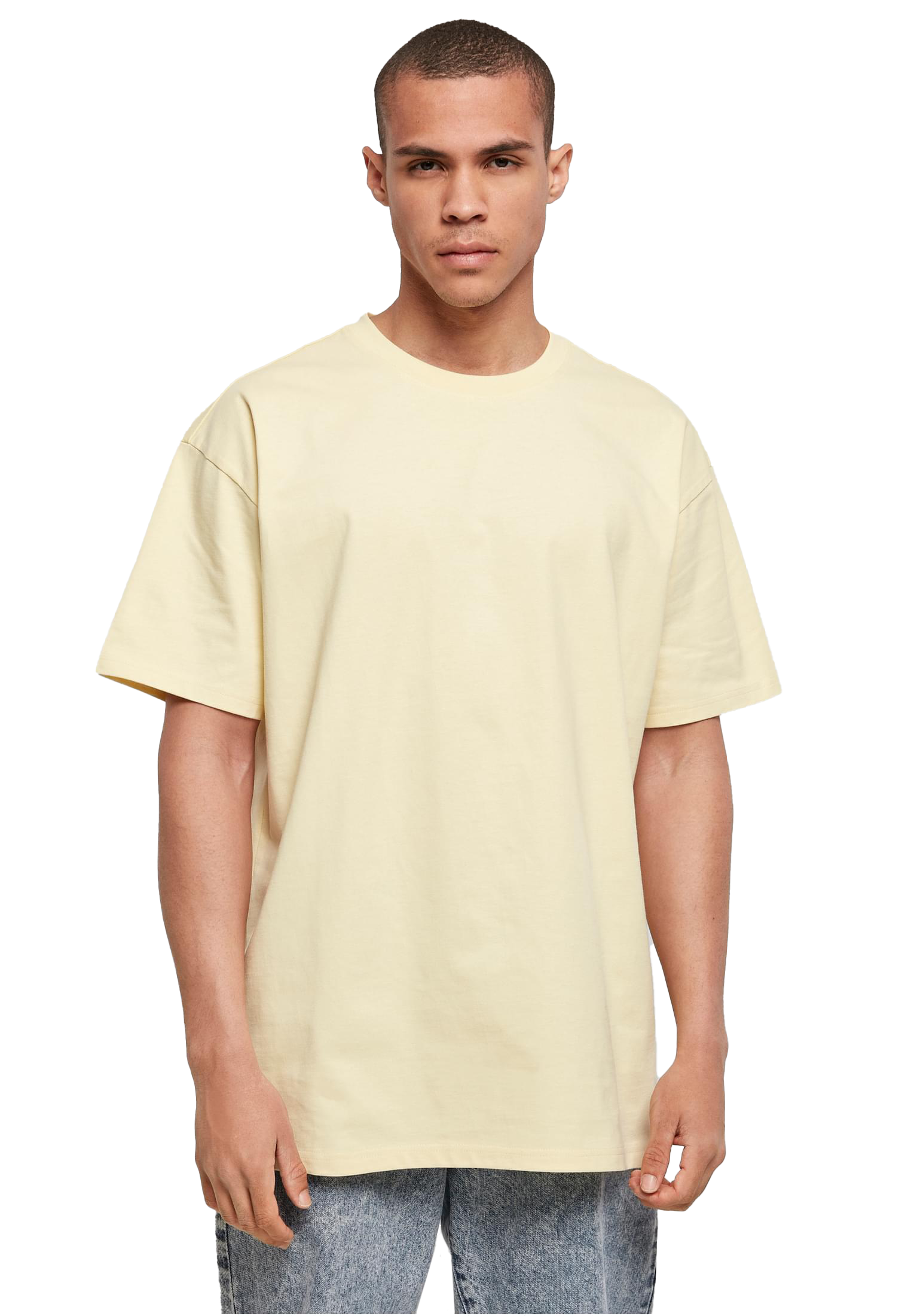 Soft Yellow - Front - Oversize-Shirt mit weichem Stoff und lässigem Streetwear-Style