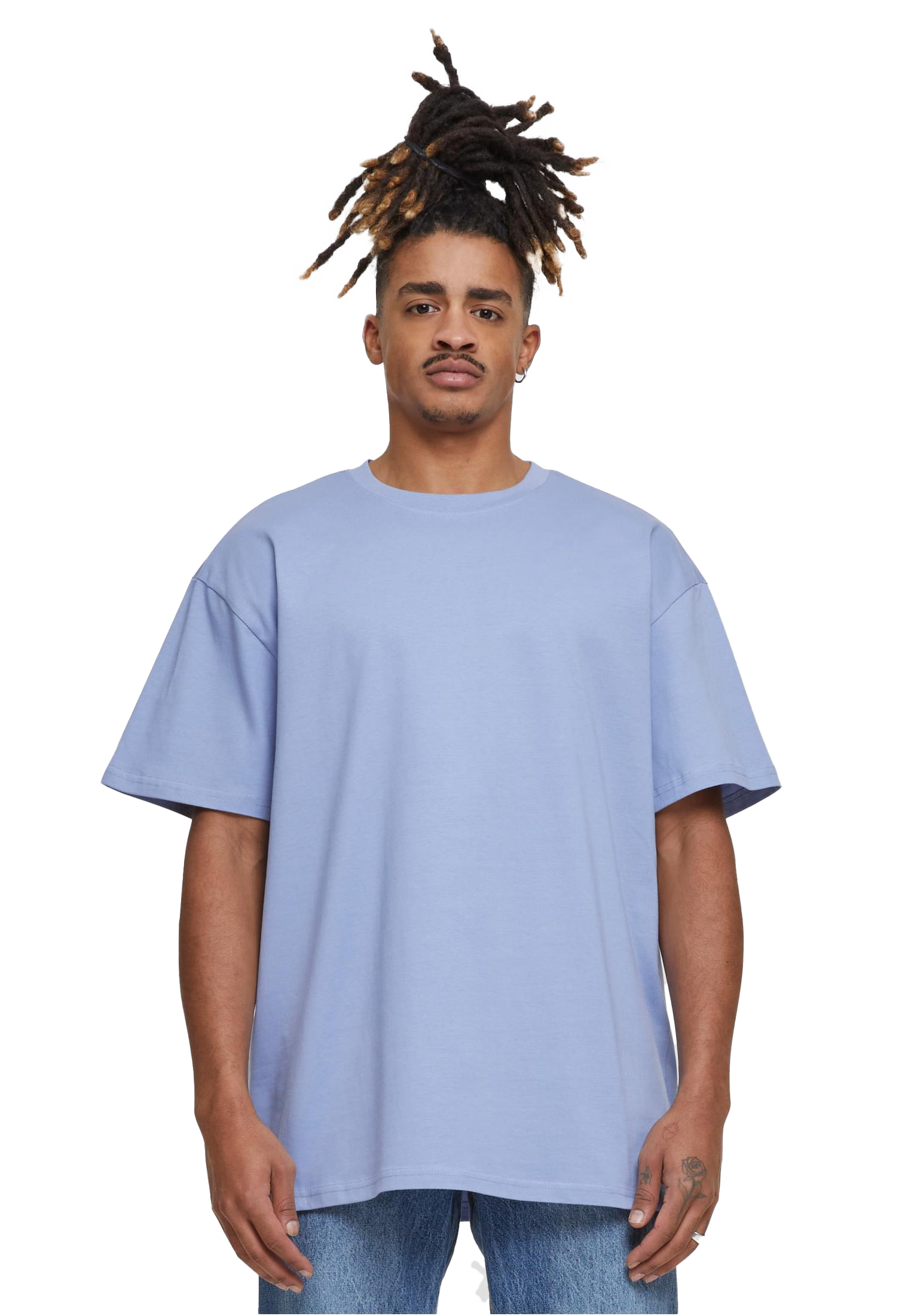 Battlic Blue - Front - Oversize-Shirt mit weichem Stoff und lässigem Streetwear-Style