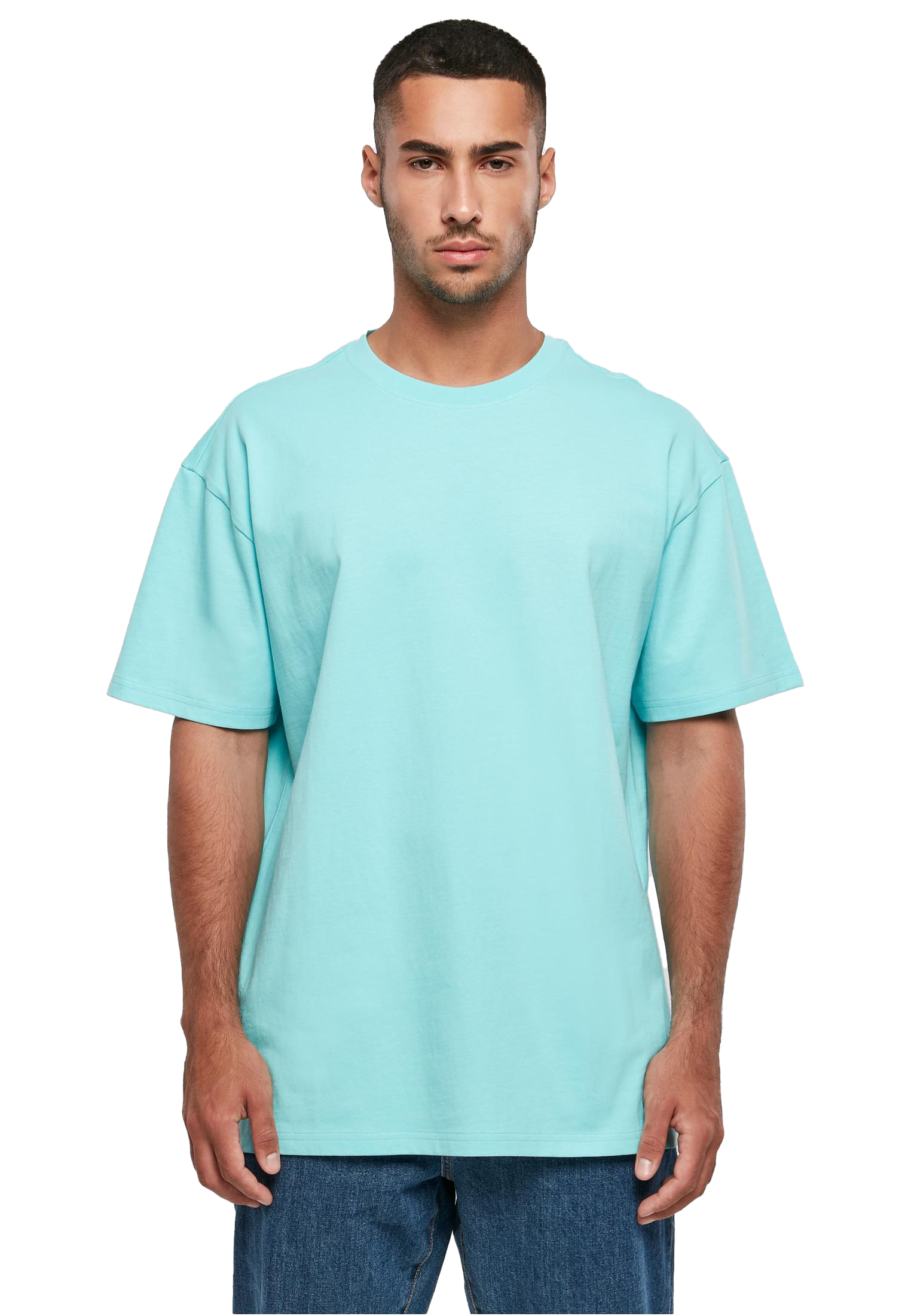 Beryl Blue - Front - Oversize-Shirt mit weichem Stoff und lässigem Streetwear-Style