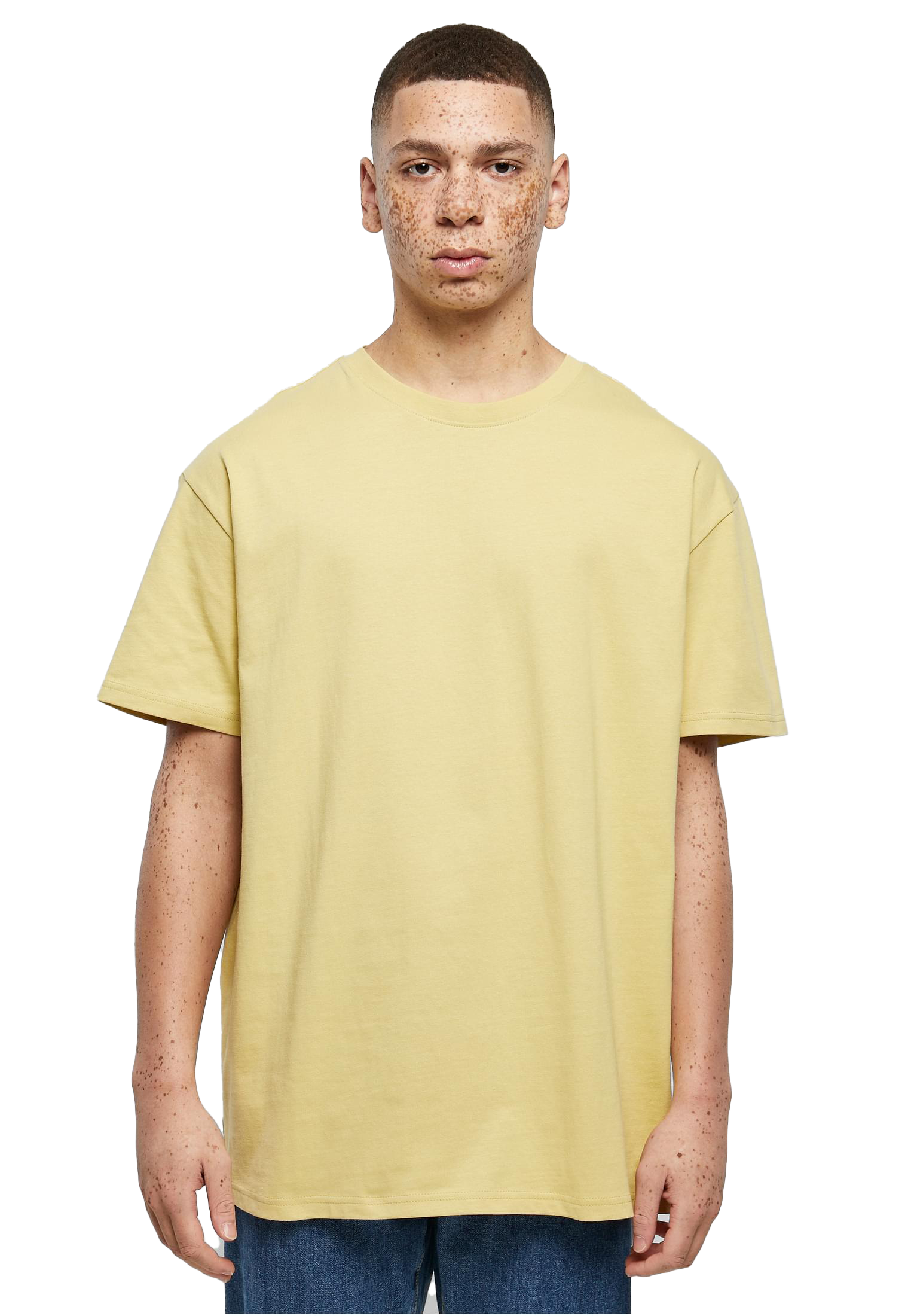 Soft Yellow - Front - Oversize-Shirt mit weichem Stoff und lässigem Streetwear-Style