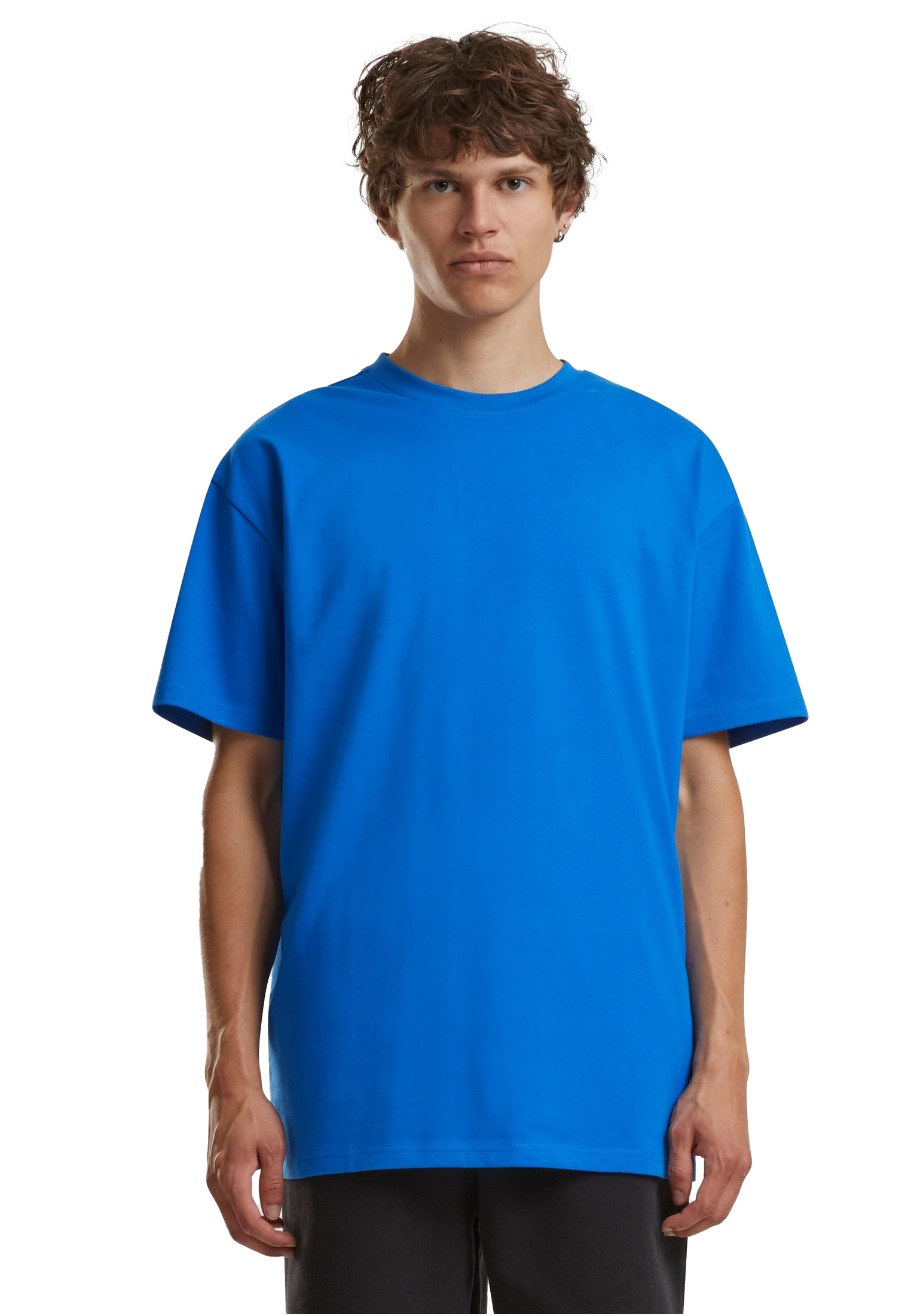 Cobalt Blue - Front - Oversize-Shirt mit weichem Stoff und lässigem Streetwear-Style