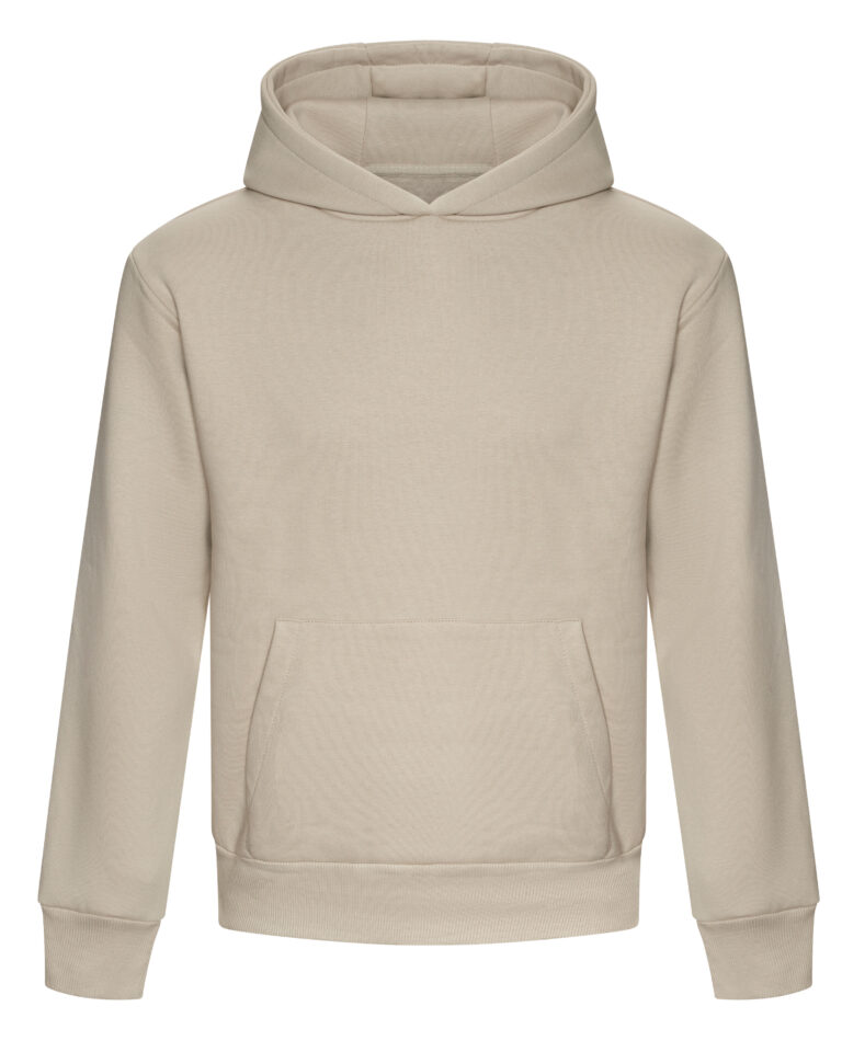 Natural Stone - Front - Oversize Hoodie aus Heavy Material mit Handyfach und cleanem Look.