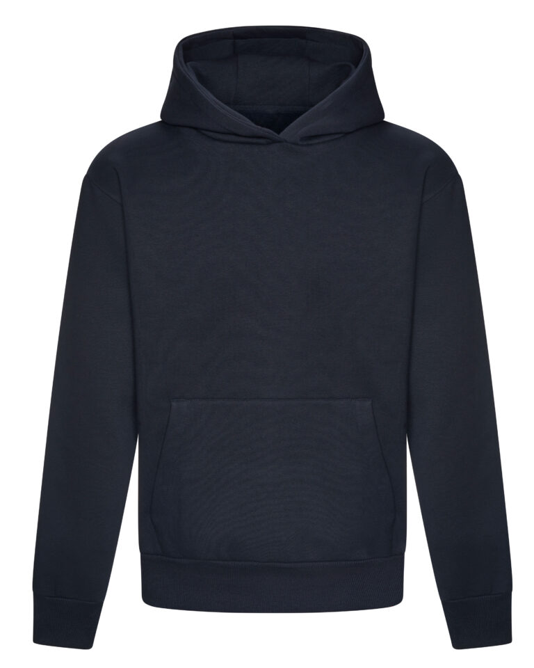 New French Navy - Front - Oversize Hoodie aus Heavy Material mit Handyfach und cleanem Look.